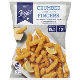 Steggles Chicken Fingers Crumbed