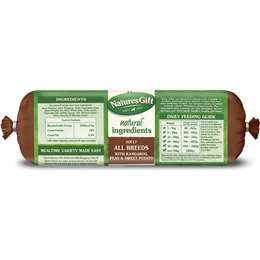 natures gift dog food roll