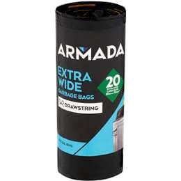 Armada Garbage Bag Drawstring 56L 20 pack