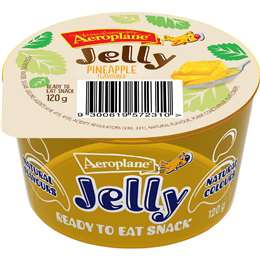 Aeroplane Ready To Eat Jelly Cup Snack Pineapple Flavour