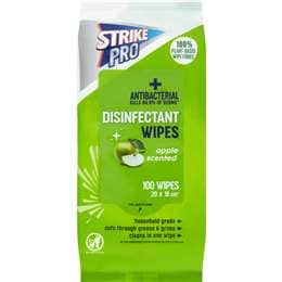 Strike Pro Disinfectant Wipes Apple 100 pack