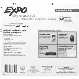 Expo Whiteboard Marker Pens Chisel Tip, Starter Set