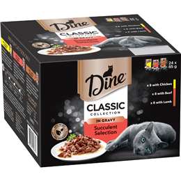 Dine Classic Gravy Collection Wet Cat Food