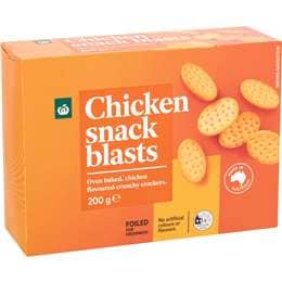 Woolworths Chicken Blasts Crackers 200g
