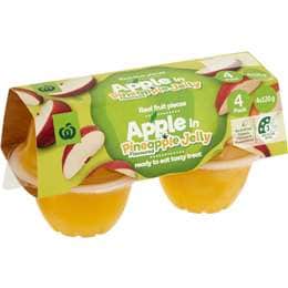 Woolworths Apple In Pineapple Jelly 4 pack