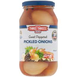 Three Threes Peppered Pickled Onions 