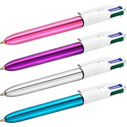 Bic 4 Colour Shine Ballpoint Pens 