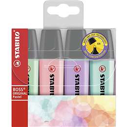 Stabilo Boss Pastel 4 Pack