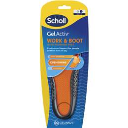 Scholl Gel Active Work & Boot Cushioning Large Pair Each