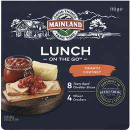 Mainland Lunch With Cheese Crackers & Tomato Relish On The Go