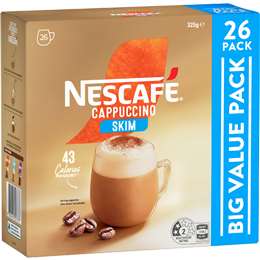 Nescafe Cappuccino Skim Coffee Sachets
