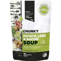 South Australian Gourmet Food Company Chunky Potato Leek & Bacon Soup Pouch 430g