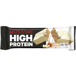 Musashi High Protein Bar White Chocolate Caramel 90g