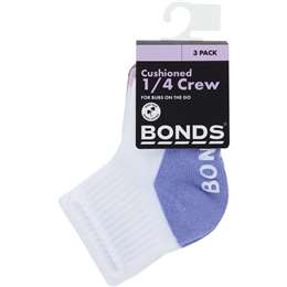 Bonds Cushioned Crew Sock For Babies 3 pack