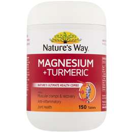 Nature's Way Magnesium & Tumeric 150 Pack | Woolworths