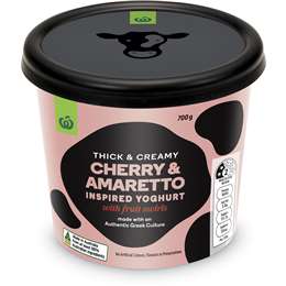 Woolworths Thick & Creamy Yoghurt Cherry & Amaretto