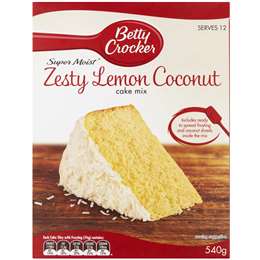 Betty Crocker Lemon Coconut Cake Mix 540g | Woolworths