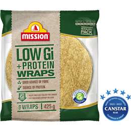 Mission Low Gi Wraps Wholemeal