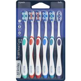 All Smiles Total Care Toothbrush Soft 6 pack