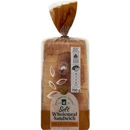 Woolworths Wholemeal Soft Sandwich Bread