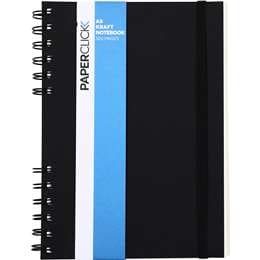 Paperclick A5 Kraft 300 Page Notebook Assorted each