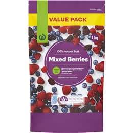 Woolworths Frozen Mixed Berries 1kg