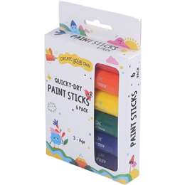Paperclick Quick Dry Paint Sticks 6 pack