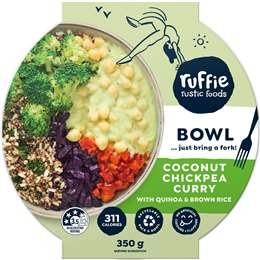 Ruffie Rustic Foods Coconut Chickpea Curry 350g