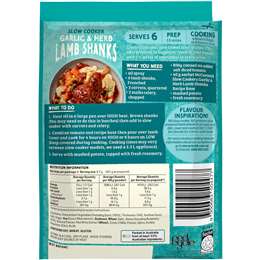 Mccormick Slow Cooker Garlic & Herb Lamb Shanks Recipe Base