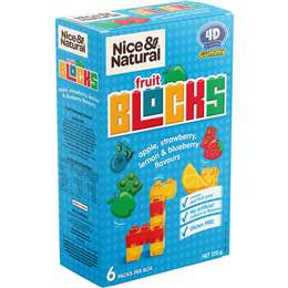 Nice & Natural Fruit Blocks Apple Strawberry Lemon & Raspberry