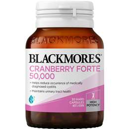 Blackmores Cranberry Forte 50000mg Capsules 30 pack