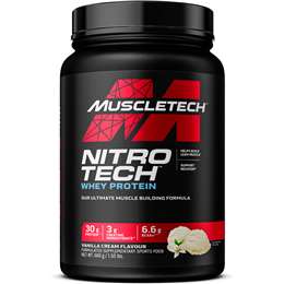 Muscle Tech Nitro Tech Whey Protein Vanilla Cream Flavour 680g