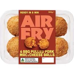 Air Fry BBQ Pulled Pork Mac & Cheese Balls
