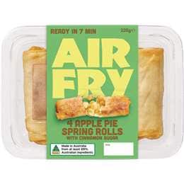 Air Fry Apple Pie Spring Rolls With Cinnamon Sugar