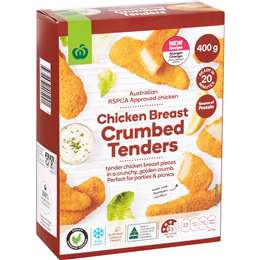 Woolworths Chicken Breast Crumbed Tenders 400g