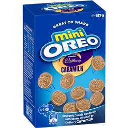 Oreo Biscuits Caramilk Mini Munching Box Cookies 157g