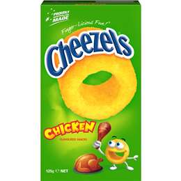 Cheezels Chicken Flavoured Snacks Box 125g
