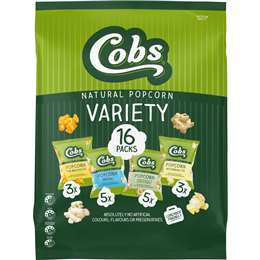 Cobs Popcorn Variety Multipack Lunchbox Snacks 16 pack