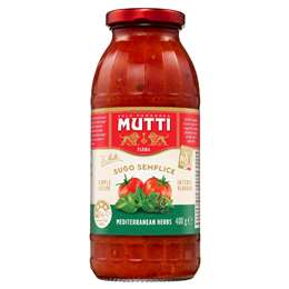 Mutti Sugo Semplice Mediterranean Herbs Pasta Sauce 400g