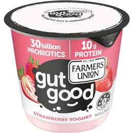 Farmers Union Gut Good Greek Style Yoghurt Strawberry