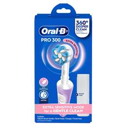 Oral-B Pro 300 Electric Toothbrush Extra Sensitive Set Lavender each