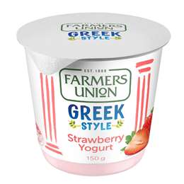 Farmers Union Greek Style Yogurt Strawberry 150g