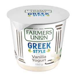 Farmers Union Greek Style Yogurt Vanilla 150g