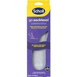 Scholl Go Sockless Cushioning Insoles each