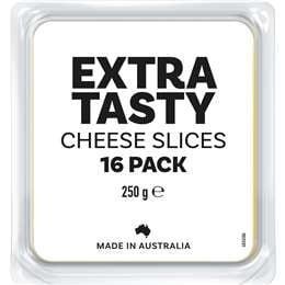 White Label Extra Tasty Cheese Slices 16 Pack
