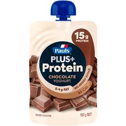 Pauls Plus Protein Chocolate Yoghurt Pouch No added Sugar