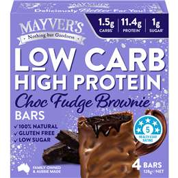 Mayver's Low Carb High Protein Bars Choc Fudge Brownie