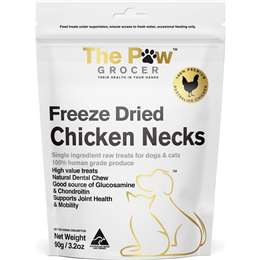 The Paw Grocer Freeze Dried Chicken Necks 90g