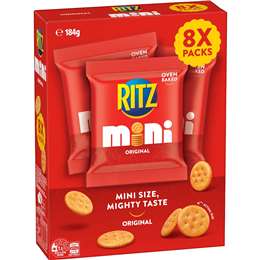 Ritz Mini Crackers Original Flavour Snack Bags