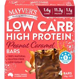 Mayver's Low Carb High Protein Bars Peanut Caramel